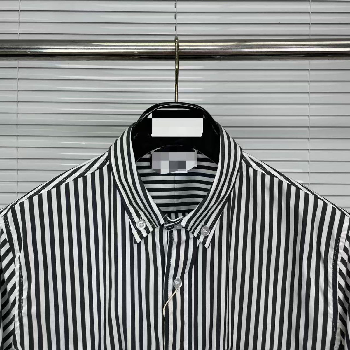 Striped Sailboat Embroidered Shirt — Unisex Short-Sleeve | Thom Browne