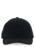Stone Island Black Cotton Baseball Cap