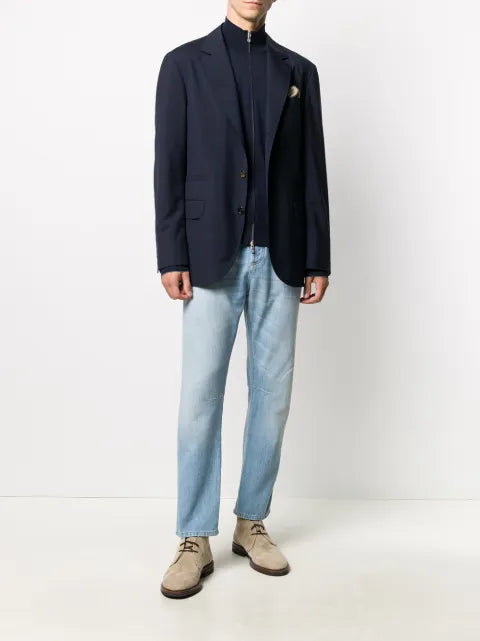 Brunello Cucinelli high-neck zip-through sweater