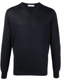 Cruciani long-sleeve V-neck jumper