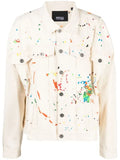Mostly Heard Rarely Seen paint-embroidered denim jacket