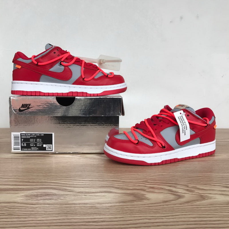 Nike Dunk Low Off White University Red Reps Sneaker CT0856-600