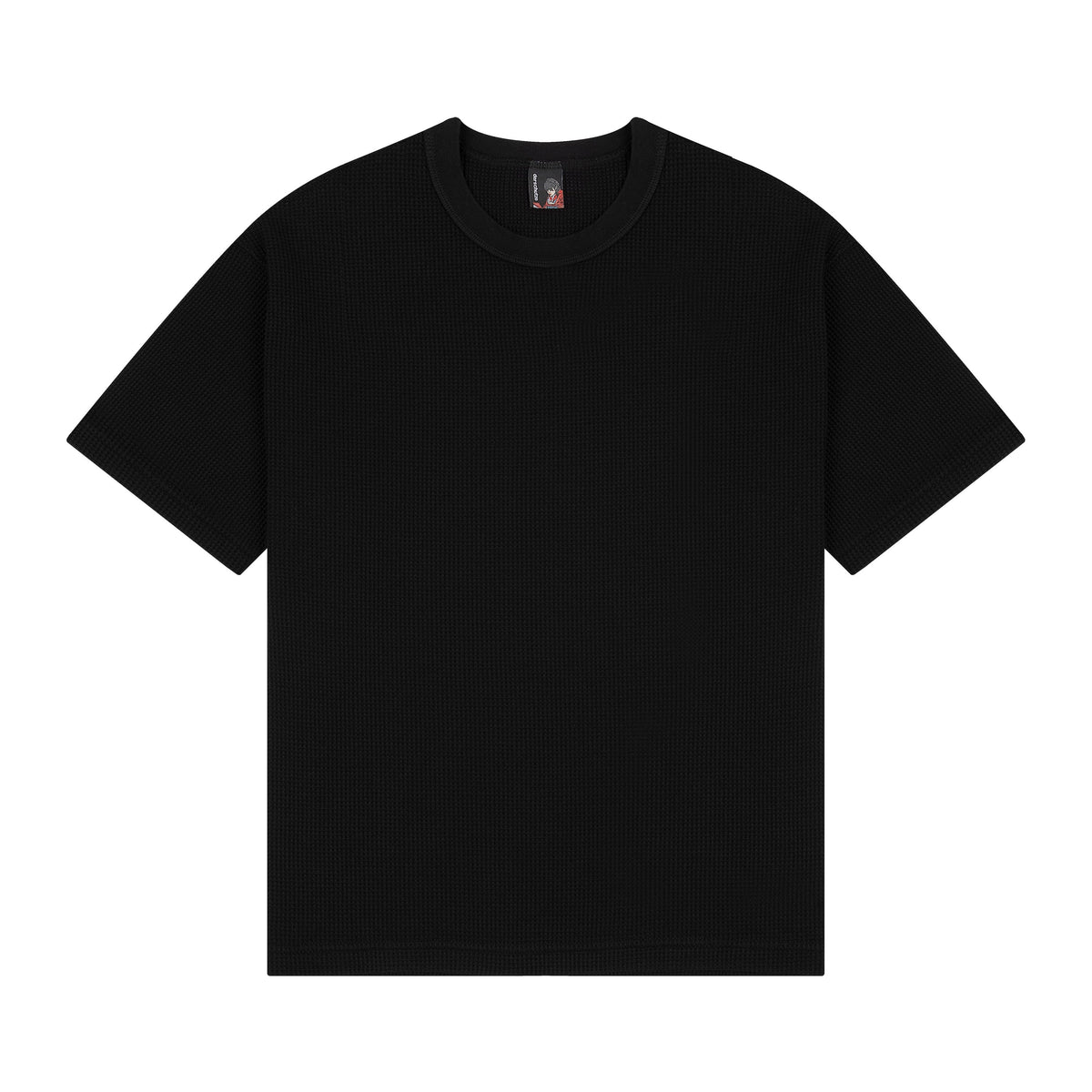 "aziza" waffle T Shirt black