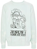 SAINT MXXXXXX distressed graphic-print sweatshirt