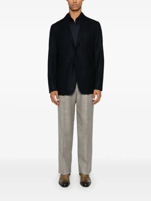 Giorgio Armani unlined single-breasted stretch cashmere jacket with two buttons
