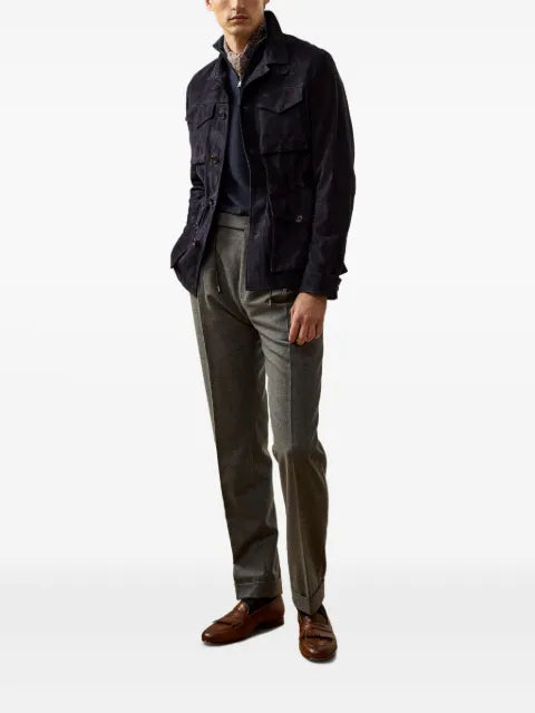 Ralph Lauren Purple Label piqué-weave wool sweater