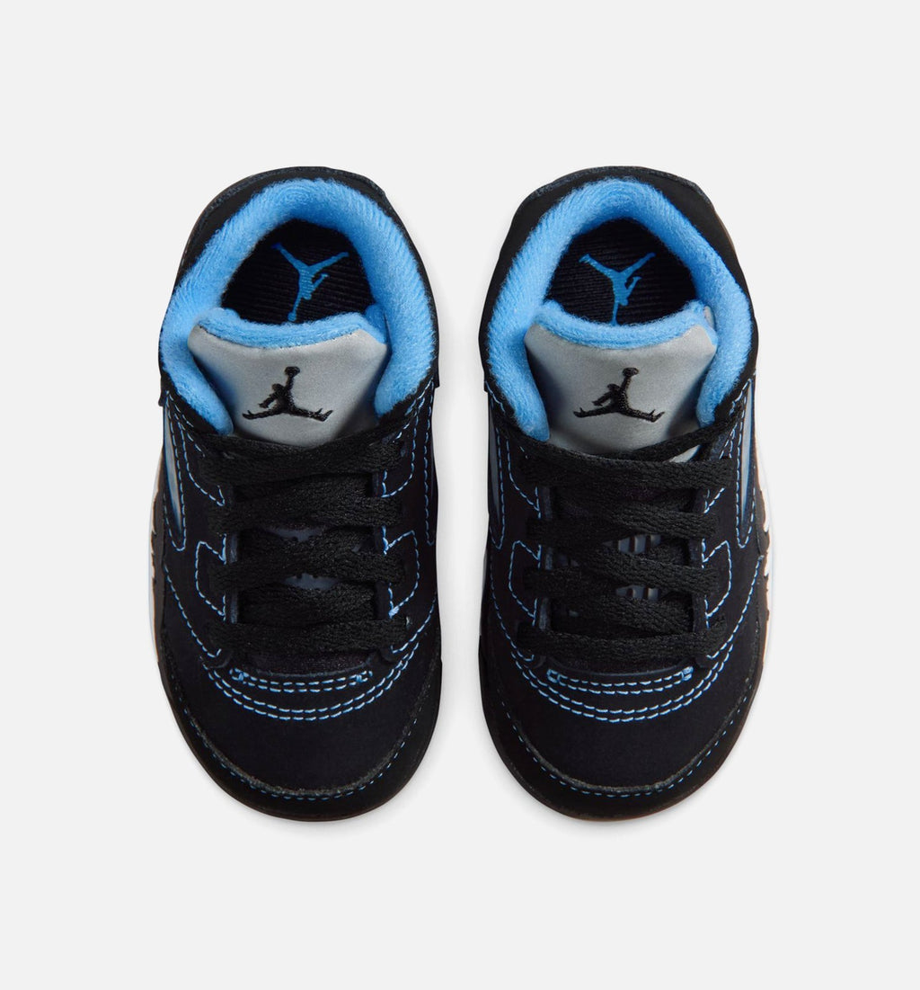 Air Jordan 5 Retro Black Carolina Infant/Toddler – Black/University Blue/White