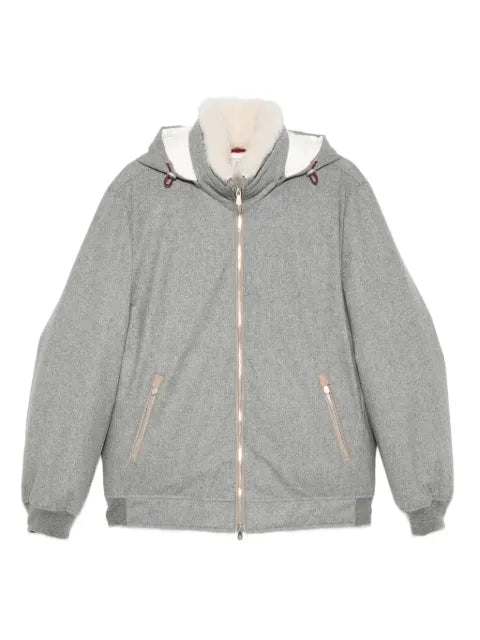 Brunello Cucinelli zip hooded jacket