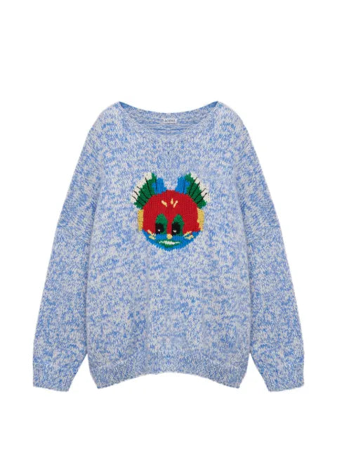 LOEWE sweater in wool and mohair blend