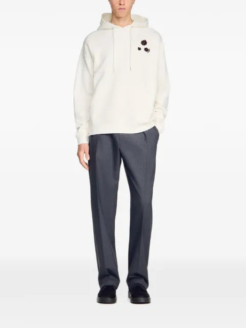 SANDRO floral-print hoodie