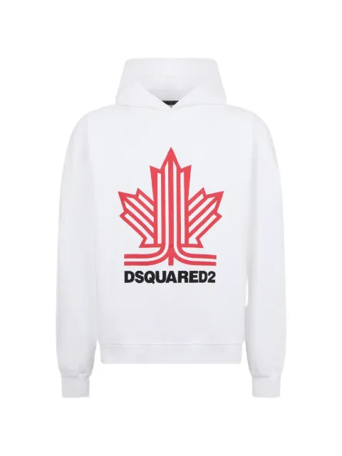 DSQUARED2 Ski Leaf graphic-print cotton hoodie