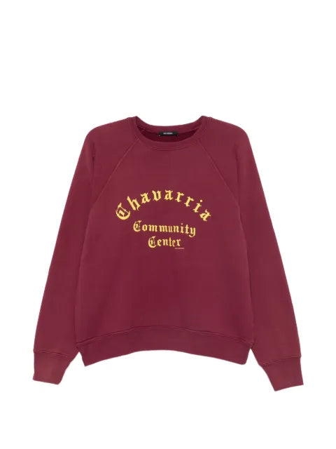 Willy Chavarria logo-print raglan-sleeve sweater