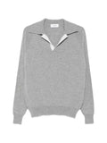 Lardini contrast-trim long-sleeve sweater