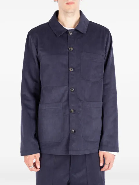Société Anonyme Work button-up cotton shirt jacket