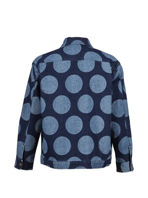 SWJP polka-dot denim jacket