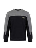 Ea7 Emporio Armani logo-print panelled sweater