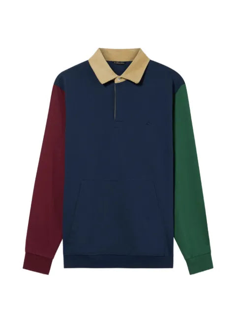 Brooks Brothers color-block corduroy-collar sweatshirt