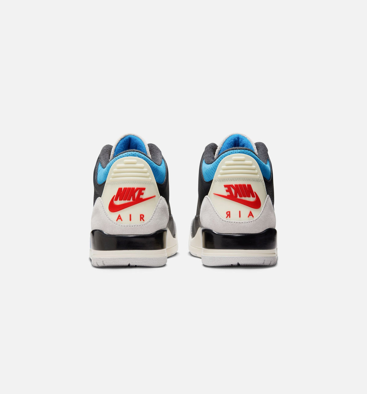 Air Jordan 3 Retro OG Rare Air Men's Lifestyle Shoes - Black/Chile Red/Neutral Grey