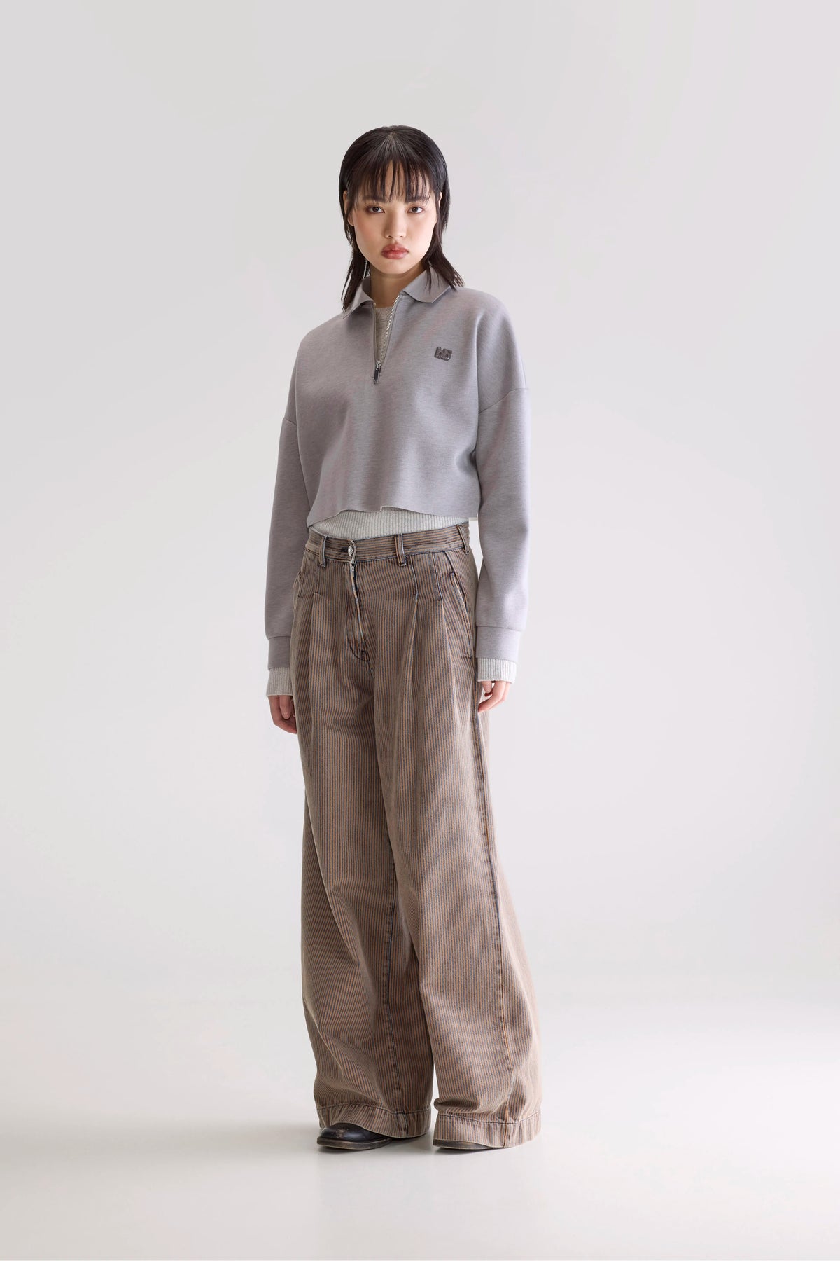 Denim N. 74 super-wide jeans (252 / W / STRIPE C)