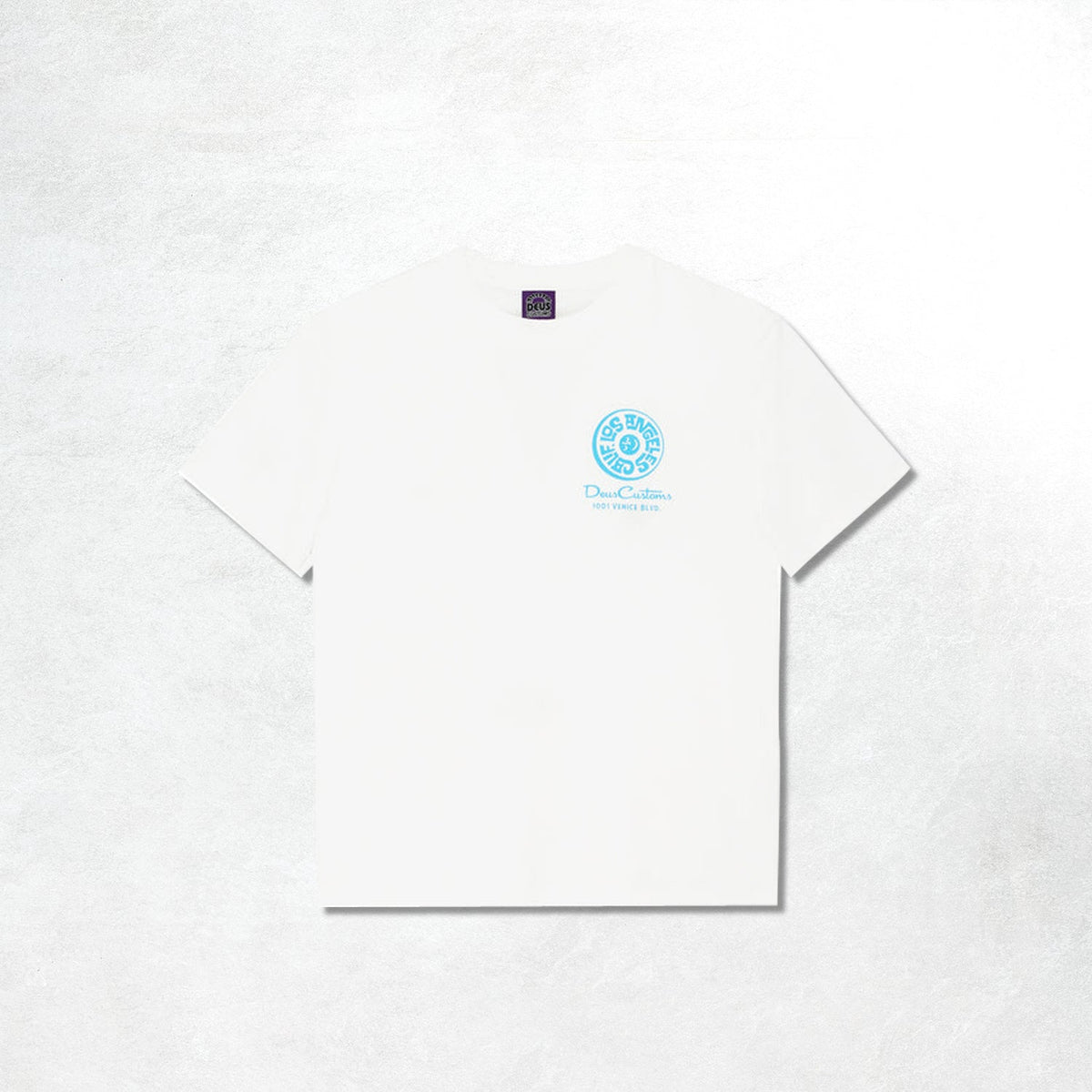 Deus Los Angeles Address Tee: Vintage White