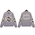 "Denim Tears" Another Country Cotton Wreath Oversized Grey Sweatshirt