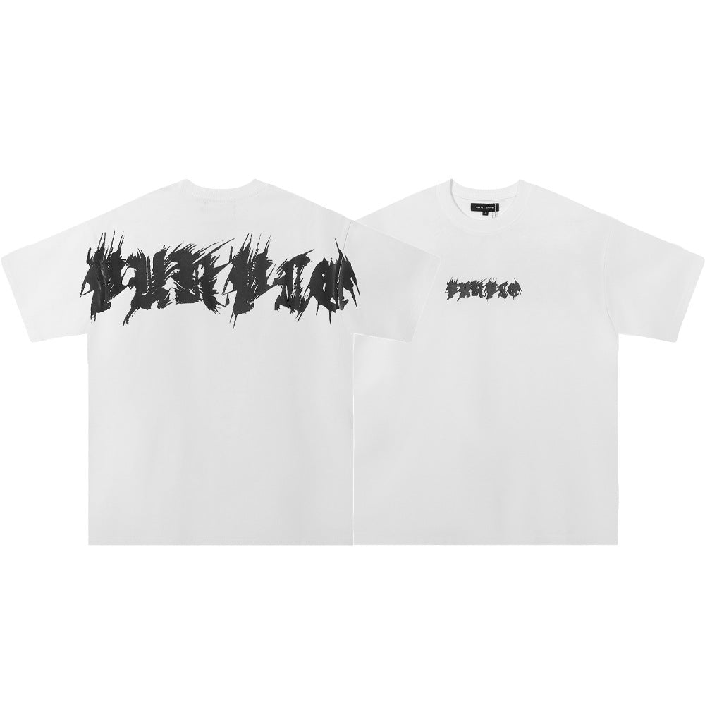Purple Brand Multi‑Graphic Ink Wash Print Oversized Tee Multi‑Style