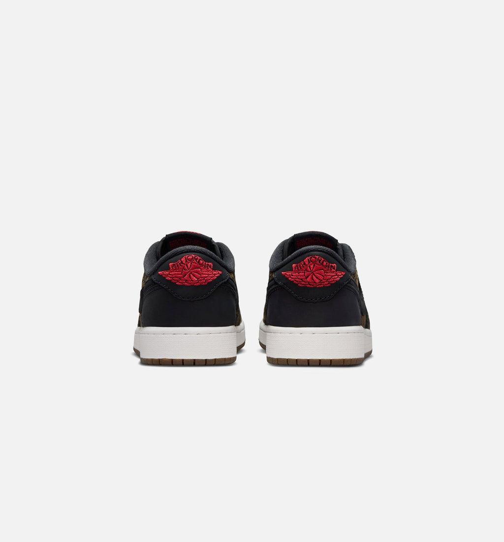 Air Jordan 1 Retro Low OG Laser Grade School – Black/Varsity Red/Summit White