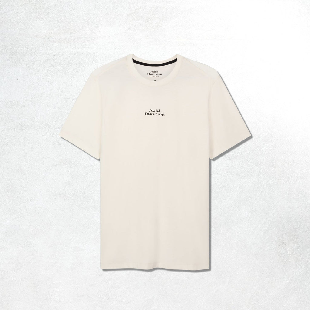 Acid Running Logo T-Shirt - Bone