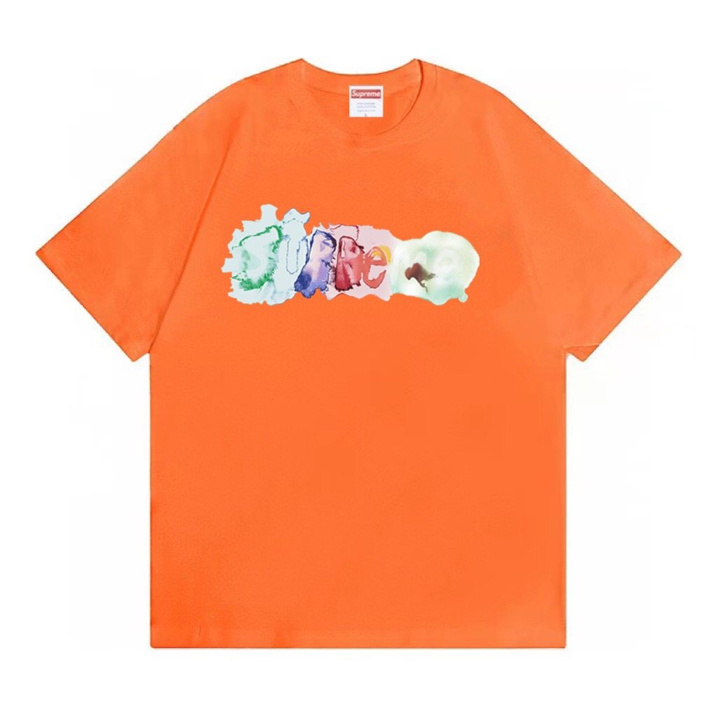 Supreme Watercolor Logo Graphic T-Shirt