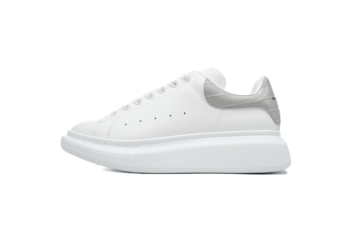 Alexander McQueen Oversized Sneaker Gray Stone Texture Heel