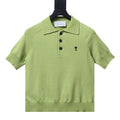 AMI Paris Ami de Cœur Green Polo