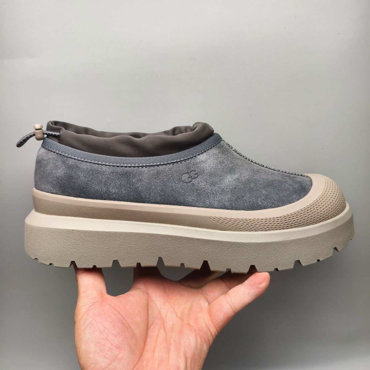 Dark Grey Slip-On Trendy Casual Sneakers — New Arrival | In Stock