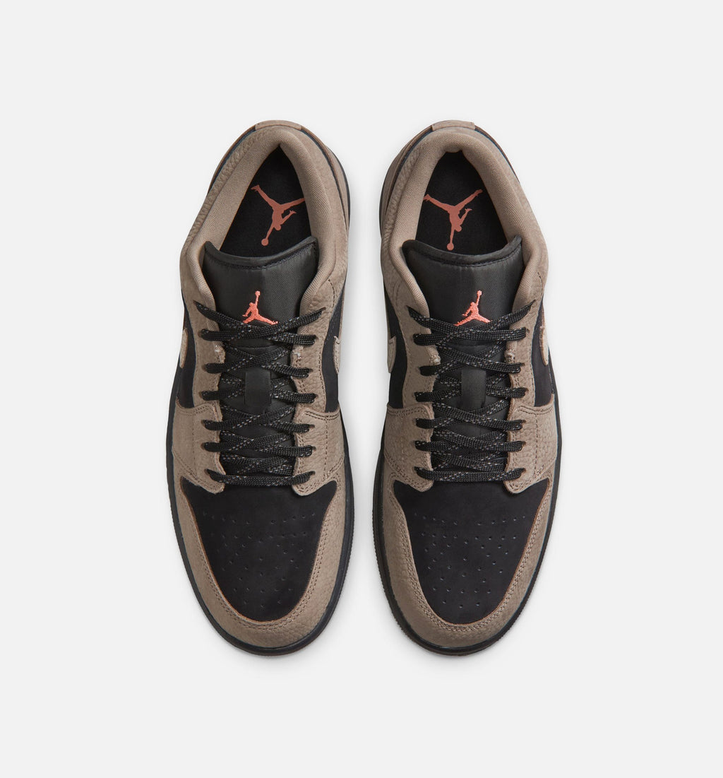 Air Jordan 1 Low SE Men's Lifestyle Shoes - Black / Olive Grey / Light Wild Mango