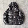 Moncler Black Glossy Maya Hooded Down Jacket