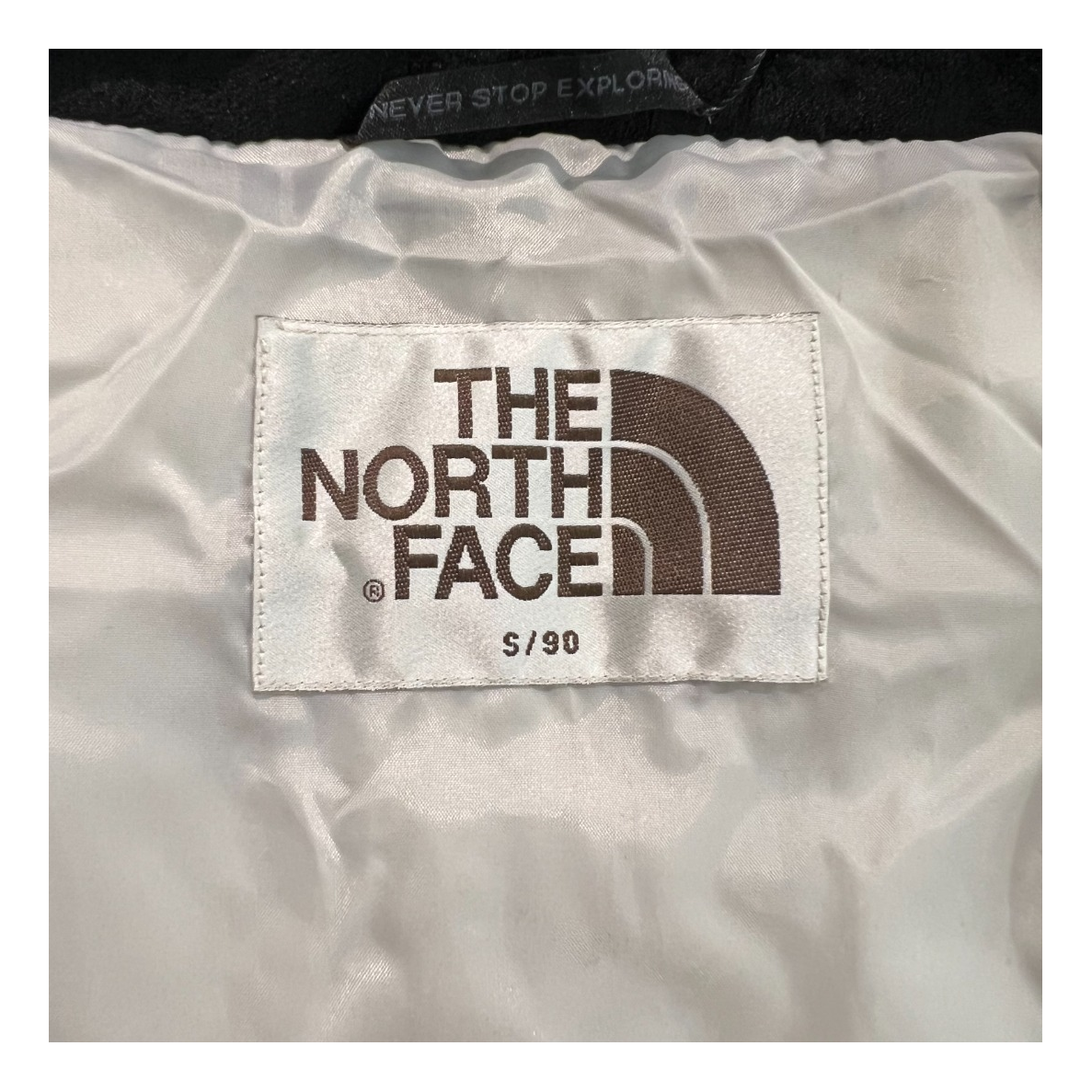 The North Face Colour-Block Hooded Long Puffer Coat – Grey