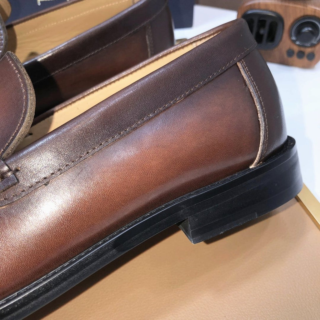 Dior Dark Brown Penny Loafers
