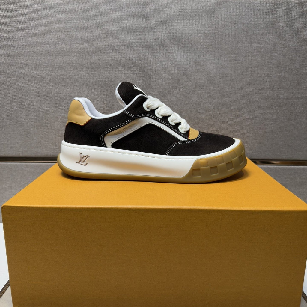 Louis Vuitton Men's Panelled Gum Sole Sneakers